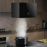 Ciarra Hotte Îlot Contrôle WIFI+APP 700m³/h Classe A+++ Noir CBCB4850-OW