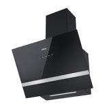 CIARRA Hotte Inclinée 650m³/h Classe A+++ Eclairage LED Noir CBCB6736H-OW