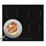 Ciarra Plaque à Induction 7200W avec 4 Zones et 9 Niveaux de Puissance CRGBIH472T