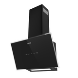 Ciarra Hotte  60cm aspirante inclinée en verre noir, 550 m³/h, contrôle gestuel, bande LED, classe énergétique A+, murale CRGB6765D