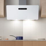 Ciarra Dynamic Hotte Aspirante 90cm Hotte Blanche WiFi APP Connectée 3 Vitesses Blanc CBCW9736K