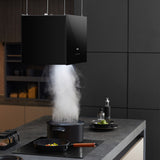 Ciarra Hotte Îlot Contrôle WIFI+APP 700m³/h Classe A+++ Noir CBCB4850-OW