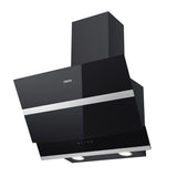 Ciarra Hotte Inclinée 60cm A+++ Contrôle Tactile 4 Vitesses Noir CBCB6736N-OW