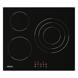 CIARRA Plaque Vitrocéramique Intégrée 3 Zones 5700W avec 9 Niveaux de Puissance CRGBCH357T