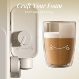 Ciarra Machine à café à Grain Cafetière Broyeur Machine à Café Percolateur avec Broyeur et Mousseur Automatique - Machine Expresso Manuelle Tout-en-Un pour Espresso, Latte et Cappuccino | CBSACM-D6