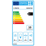 CIARRA Hotte Inclinée Silencieuse Classe A++ 3 Vitesses CBCB6736C-OW