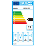 CIARRA Hotte Intégrée Groupe Filtrant 52cm 3 Vitesses Inox CBCS5913A-OW