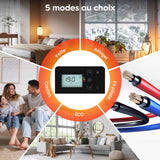 Ciarra Radiateur Connecté WiFi 1500W Inertie Céramique IP24 Noir | CBHTD15A-B