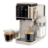 Ciarra Machine à café à Grain Cafetière Broyeur Machine à Café Percolateur avec Broyeur et Mousseur Automatique - Machine Expresso Manuelle Tout-en-Un pour Espresso, Latte et Cappuccino | CBSACM-D6