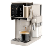 Ciarra Machine à café à Grain Cafetière Broyeur Machine à Café Percolateur avec Broyeur et Mousseur Automatique - Machine Expresso Manuelle Tout-en-Un pour Espresso, Latte et Cappuccino | CBSACM-D6