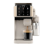 Ciarra Machine à café à Grain Cafetière Broyeur Machine à Café Percolateur avec Broyeur et Mousseur Automatique - Machine Expresso Manuelle Tout-en-Un pour Espresso, Latte et Cappuccino | CBSACM-D6