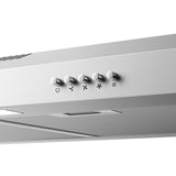 Ciarra Hotte Intégrée 60cm avec LED Eclairage Inox CBCS6903D-S