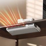 Ciarra Radiateur d appoint Chauffage Ceramique & Ventilateur 2-en-1 | Ultra Fin, 3 Vitesses de Ventilation, Arrêt Automatique, Coque Anti-brûlure