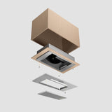 CIARRA Hotte Intégrée Groupe Filtrant 52cm 3 Vitesses Inox CBCS5913D