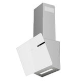 Ciarra Campana Extractora Decorativa 60cm Campana Extractora Inclinada Vidrio Blanco CBCS6765B-OW