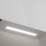 Ciarra Campana Extractora Decorativa 60cm Campana Extractora Inclinada Vidrio Blanco CBCS6765B-OW