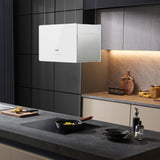 Ciarra Hotte Îlot 700m³/h Contrôle Tactile+WIFI Lumière UV Blanc CBCS4850-OW