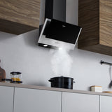 CIARRA Hotte Inclinée Silencieuse Classe A++ 3 Vitesses CBCB6736C-OW