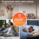 Ciarra Radiateur à inertie sèche radiateur electrique connecté economique céramique WiFi 1500W | Double cœur de chauffe céramique + film aluminium CBHTD15A-W