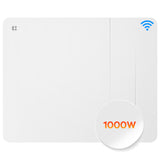 Ciarra Radiateur à inertie sèche radiateur electrique connecté economique céramique WiFi 1000W | Double cœur de chauffe céramique + film aluminium CBHTD10A-W